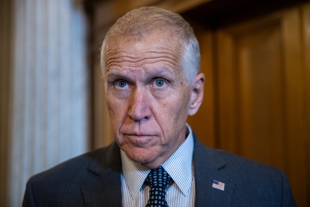 “Sen. Thom Tillis Critiques Trump’s Focus on Controversial Voting Legislation Ahead of Midterms”